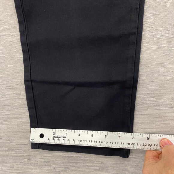 Calvin Klein Chino Pants Mens 38 x 30 Black Slim Fit Straight Flex Waist Cotton - Picture 10 of 13